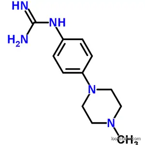 Molecular Structure of 219132-76-0 (N-[4-(4-Methyl-1-piperazinyl)phenyl]-guanidine)